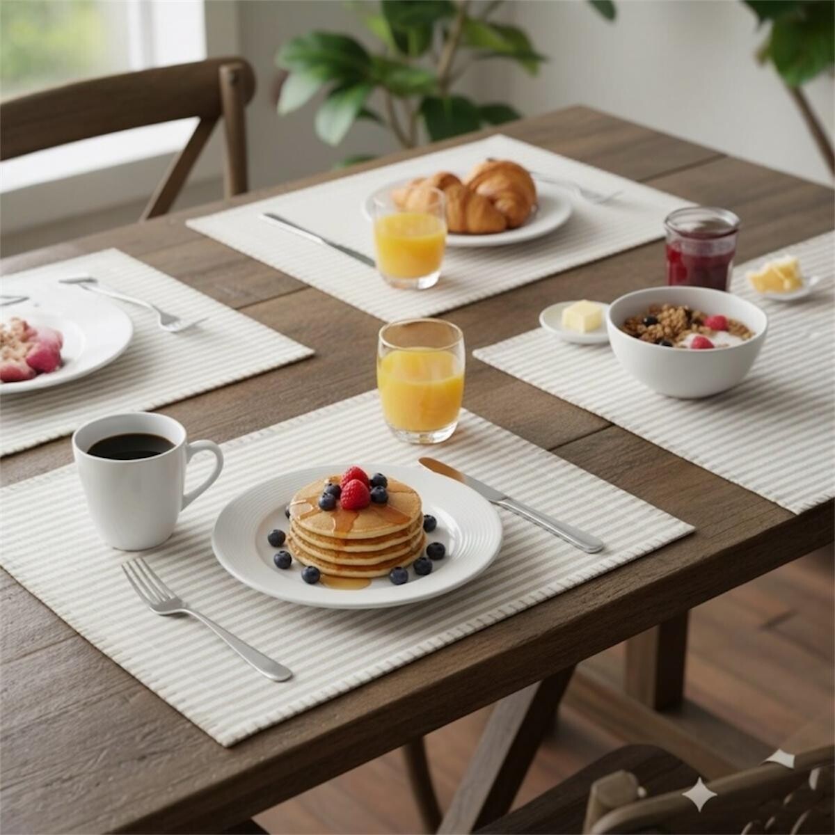 Individual de Algodon 30x45cm - Rayas 