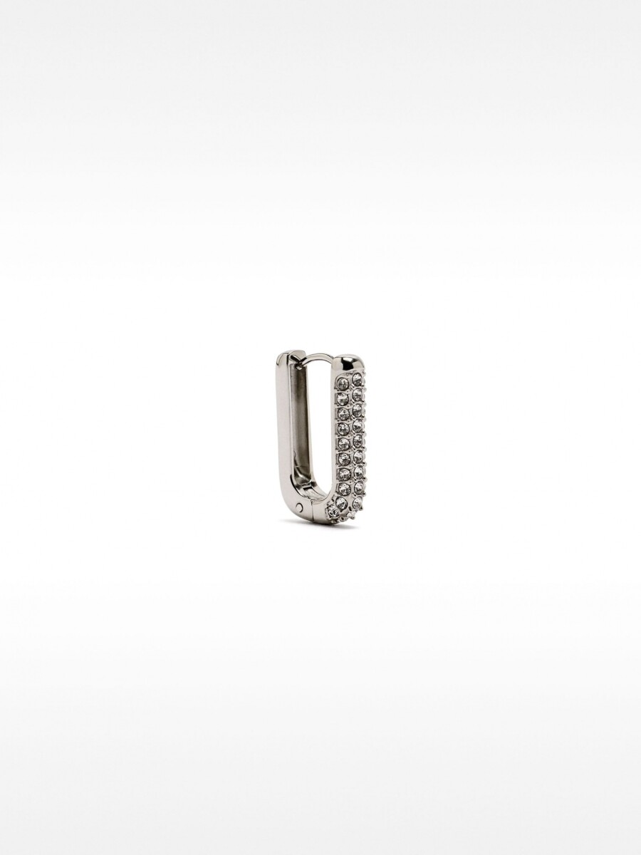 Aro Individual De Cristales - Acero Inoxidable plateado