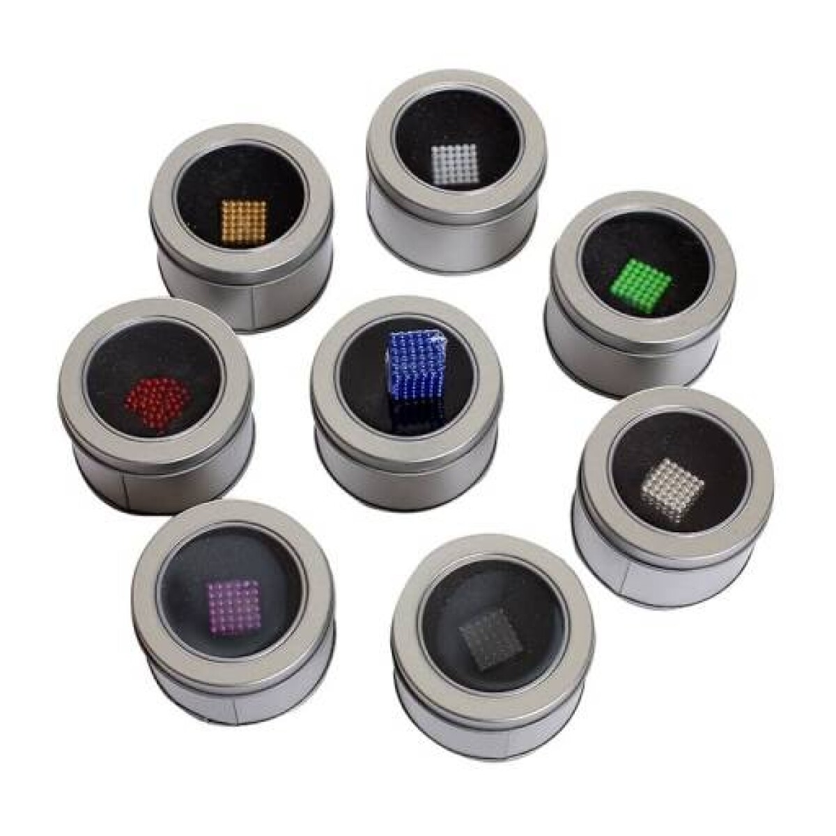 Imanes Bolitas Magnéticas Didácticas 216 Uds. - blanco 