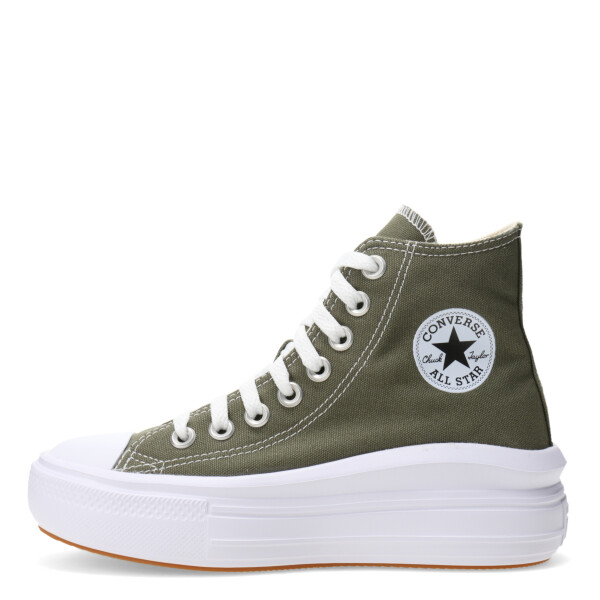 Championes de Mujer Converse Chuck Taylor All Star Move Seasonal Verde Oliva - Blanco - Negro