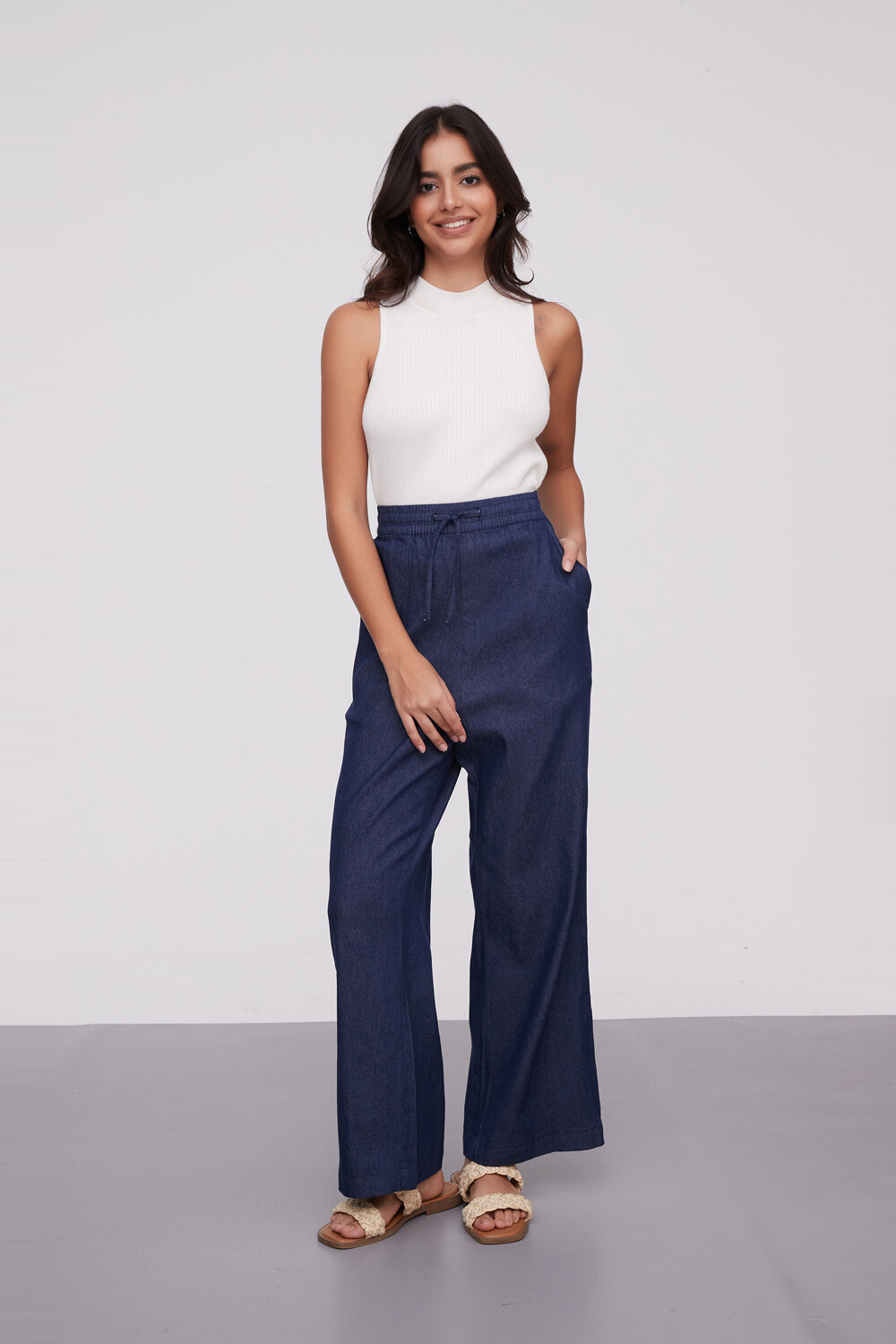 Pantalon Loriza Azul Medio