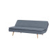 Sofá Cama con Estructura de Madera Gris Oscuro | Sofá Cama Tapizado en Tela Sofá Cama con Estructura de Madera Gris Oscuro | Sofá Cama Tapizado en Tela