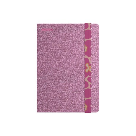 Cuaderno glitter A5 rosa