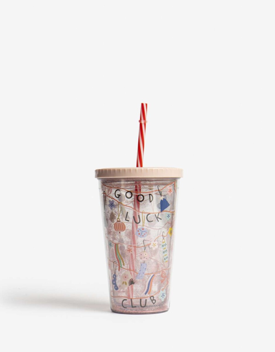 Vaso Plástico ''lucky Cats'' - Combinacion multicolor 