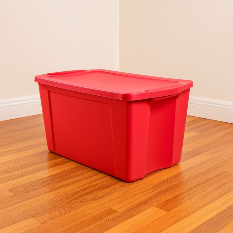 CAJA BAUL ORGANIZADOR WENCO 120LTS ROJO Rojo
