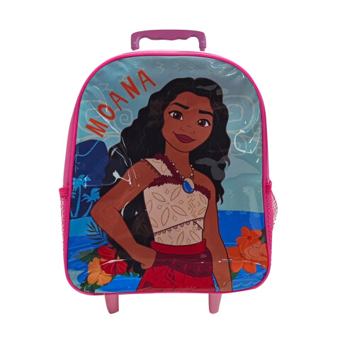 Mochila Infantil Moana con Carro 30 x 24 cm FUCSIA