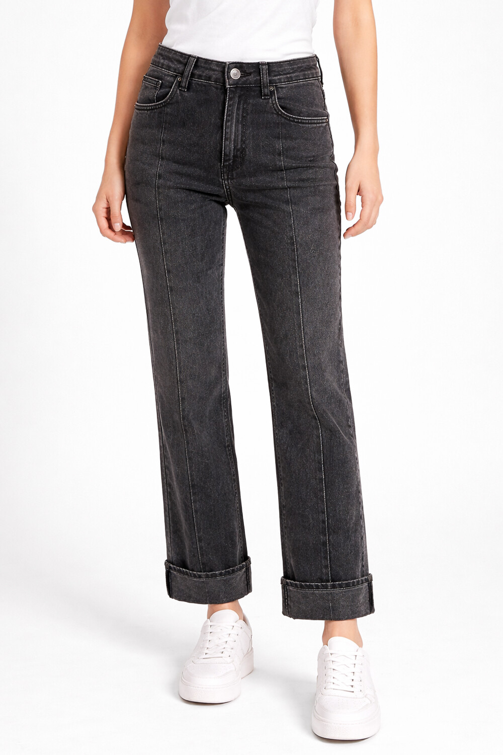 Pantalon Cortes Gris Medio