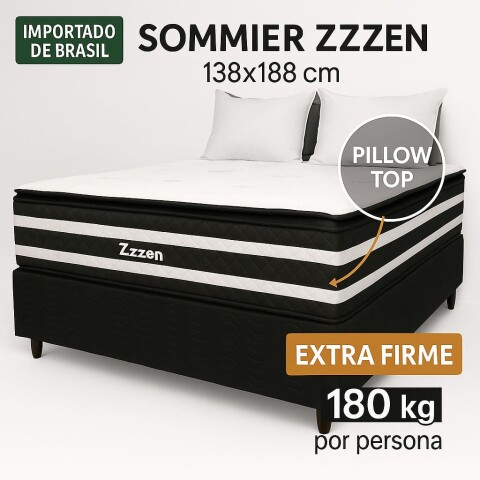 Sommier ZZZEN - Colchon Espuma EPS Y Pillow Top - 138x188X72 - 180 Kg Sommier ZZZEN - Colchon Espuma EPS Y Pillow Top - 138x188X72 - 180 Kg