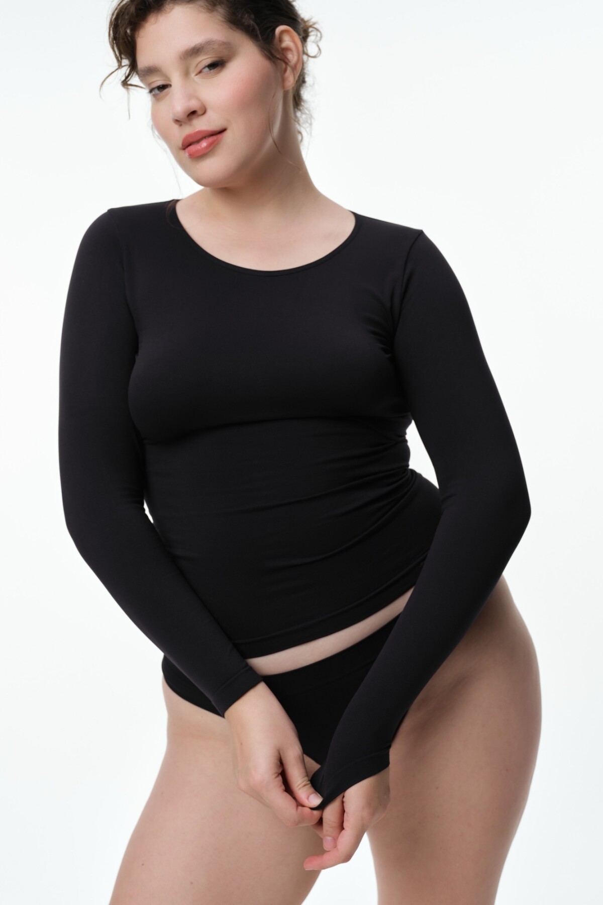 Camiseta Manga Larga Azalea Negro