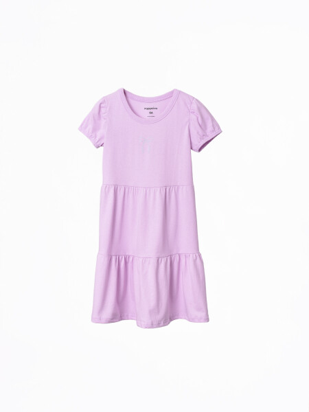 VESTIDO NIÑA MOÑA LILA