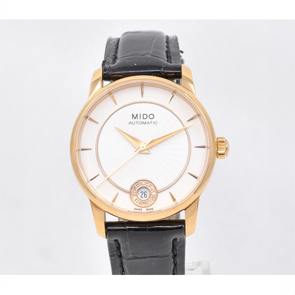 Reloj Mido Baroncelli Diamonds Lady M007207 Automatic 33 Mm. Rose Gold. Pvd Coating With Box Reloj Mido Baroncelli Diamonds Lady M007207 Automatic 33 Mm. Rose Gold. Pvd Coating With Box