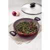 WOK 28 CM. LORETO BORDEAUX C/TAPA VIDRIO 27817/022 WOK 28 CM. LORETO BORDEAUX C/TAPA VIDRIO 27817/022