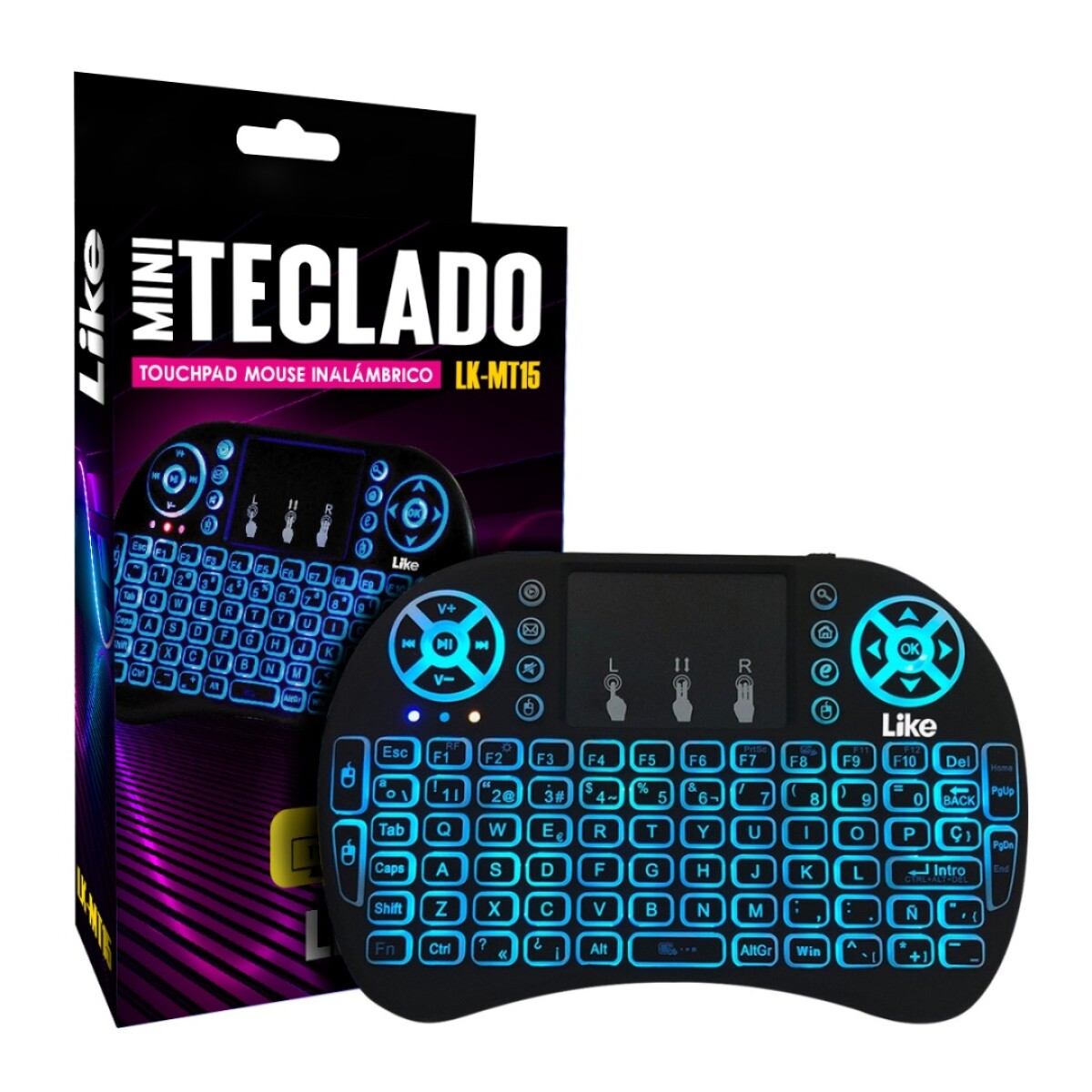 Mini Teclado Inalámbricos Like Lk-mt15 - MINI TECLADO WIERELESS LEDSTAR LAT-I8 