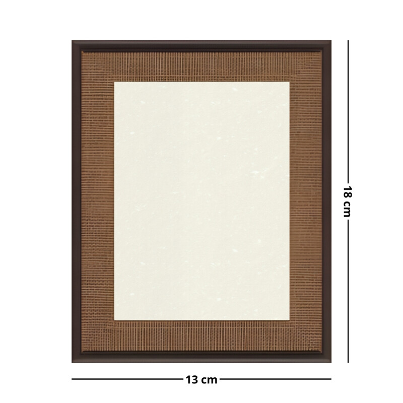 Portarretrato 13x18 dos tonos simil madera MARRON OSCURO