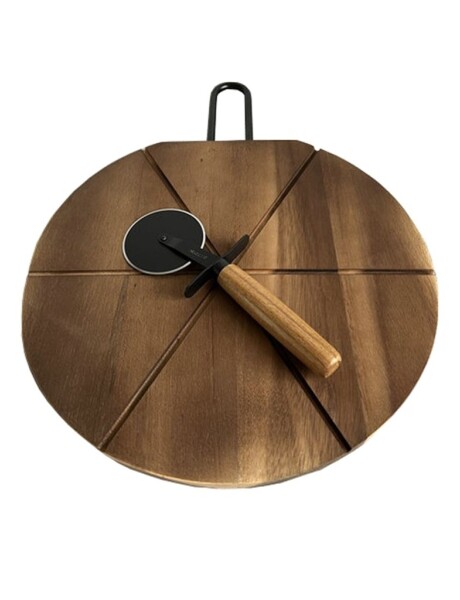 SET TABLA MADERA + CORTADOR PIZZA D31x1.5CM SET TABLA MADERA + CORTADOR PIZZA D31x1.5CM