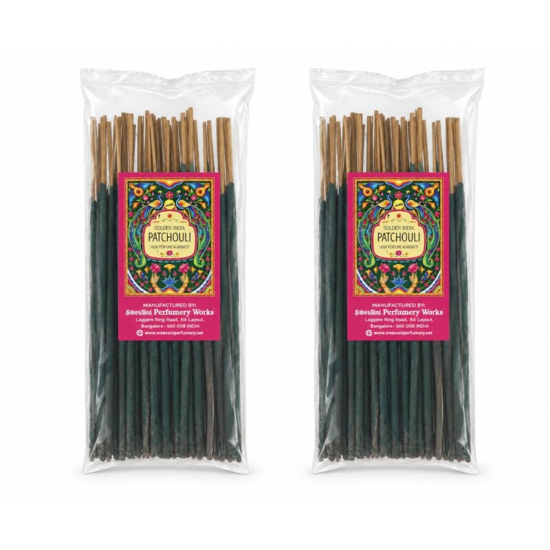 INCIENSO DOBLE EMPASTE SREE VANI 2 PACK X50 Patchouli