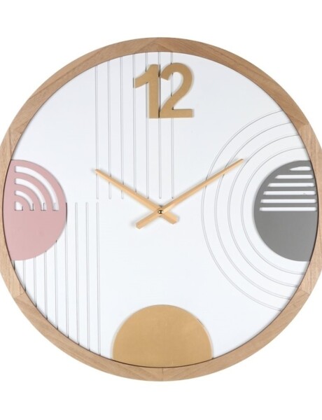 RELOJ DE PARED MDF 60X60X4 CM CIRCULOS Y LINEAS RELOJ DE PARED MDF 60X60X4 CM CIRCULOS Y LINEAS