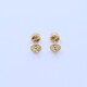 Caravanas oro18k y brillantes. Caravanas oro18k y brillantes.