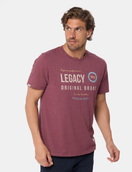 REMERA ESTAMPADA Bordo