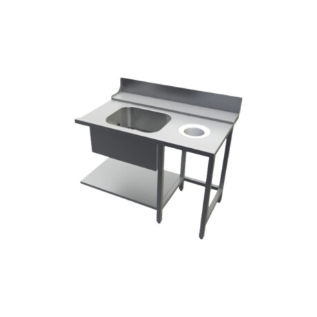 Mesada de Entrada con Pileta y Tolva 150 x 76 cm Mesada de Entrada con Pileta y Tolva 150 x 76 cm