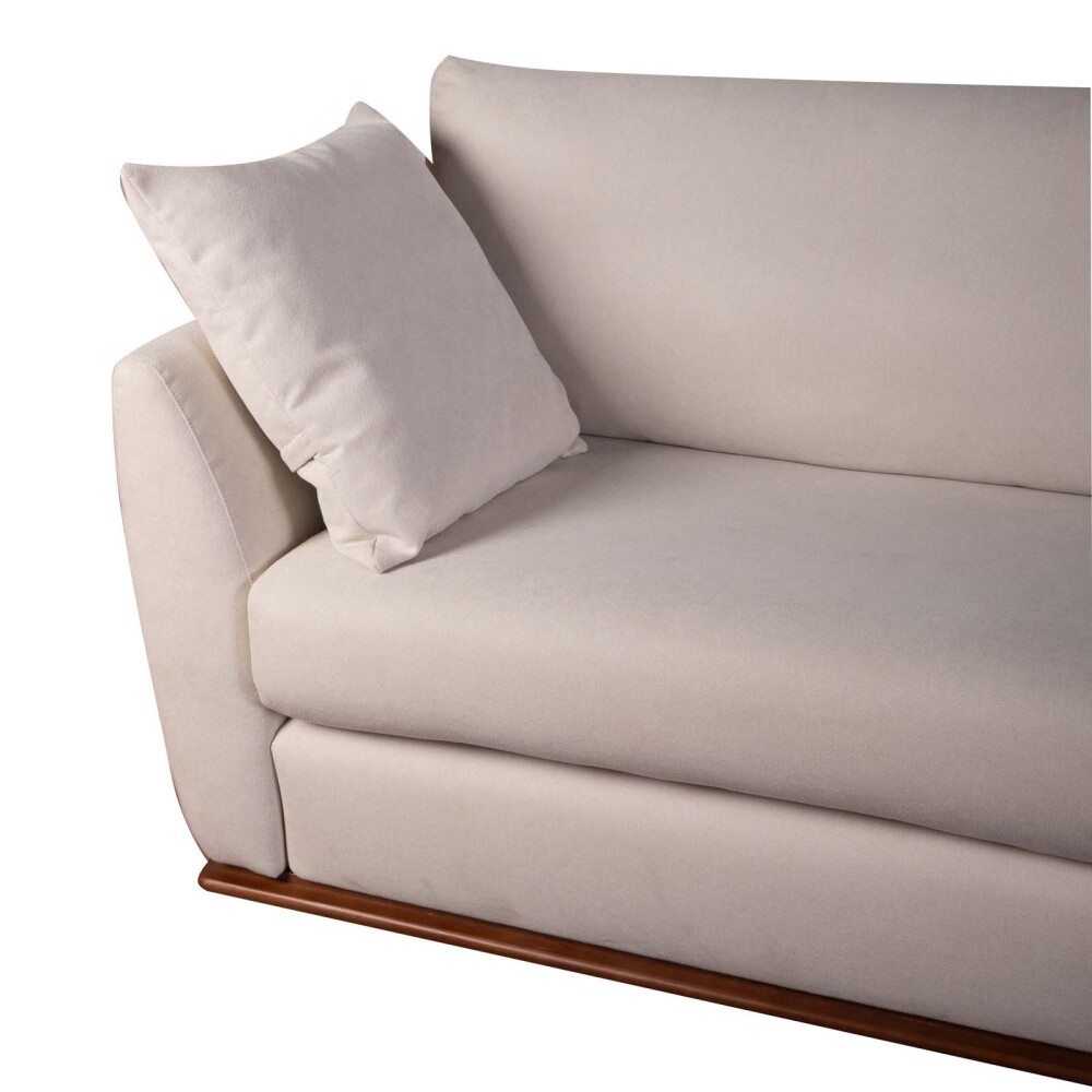 SOFÁ 4 CUERPOS TELA NATURAL-BEIGE MILANO NATURAL