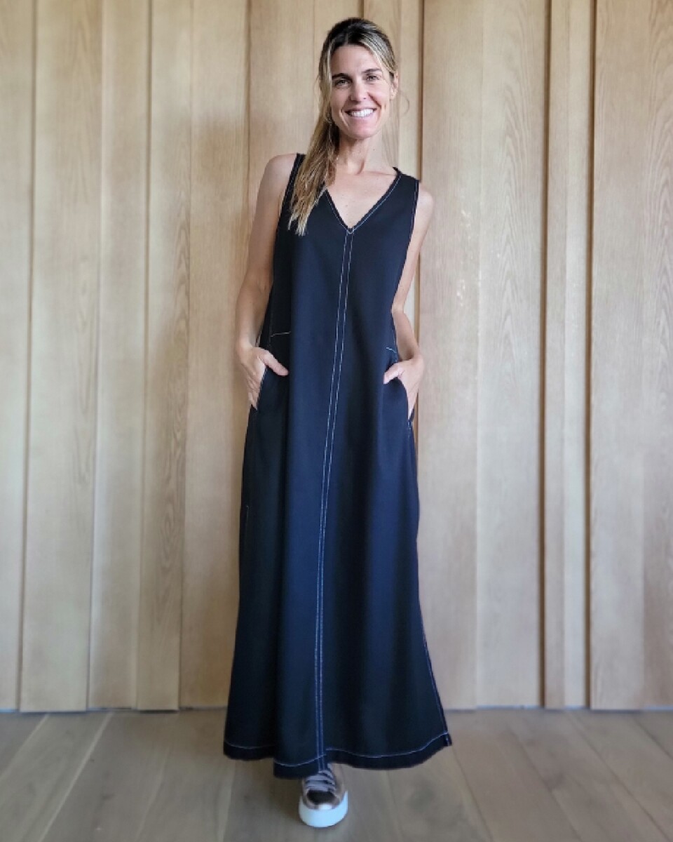 Vestido Formentera - Lino Negro 