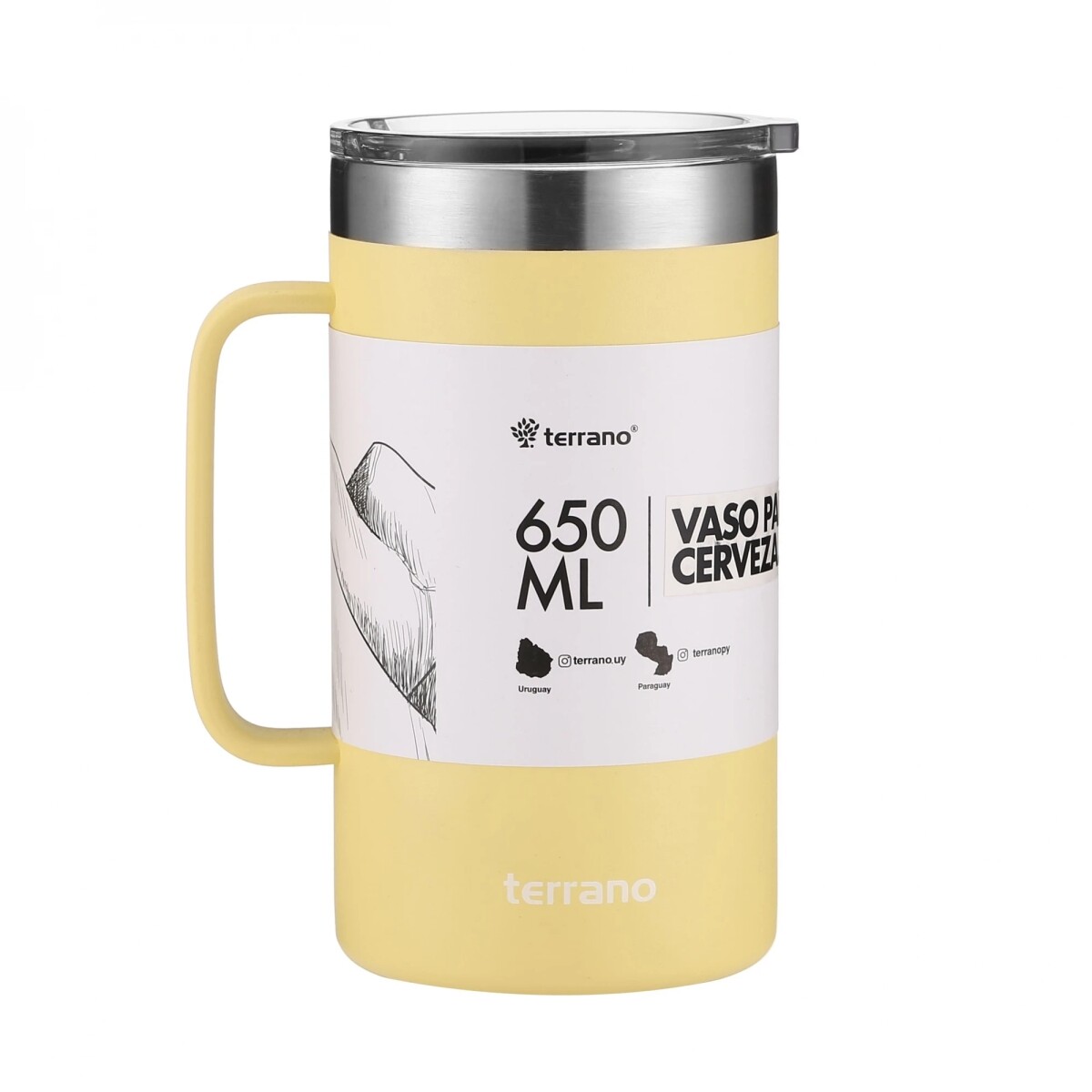 JARRA TERRANO TERMICA 650ML AMARILLO 
