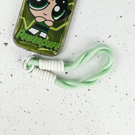 Cuerda de agarre para celular o llaves Verde