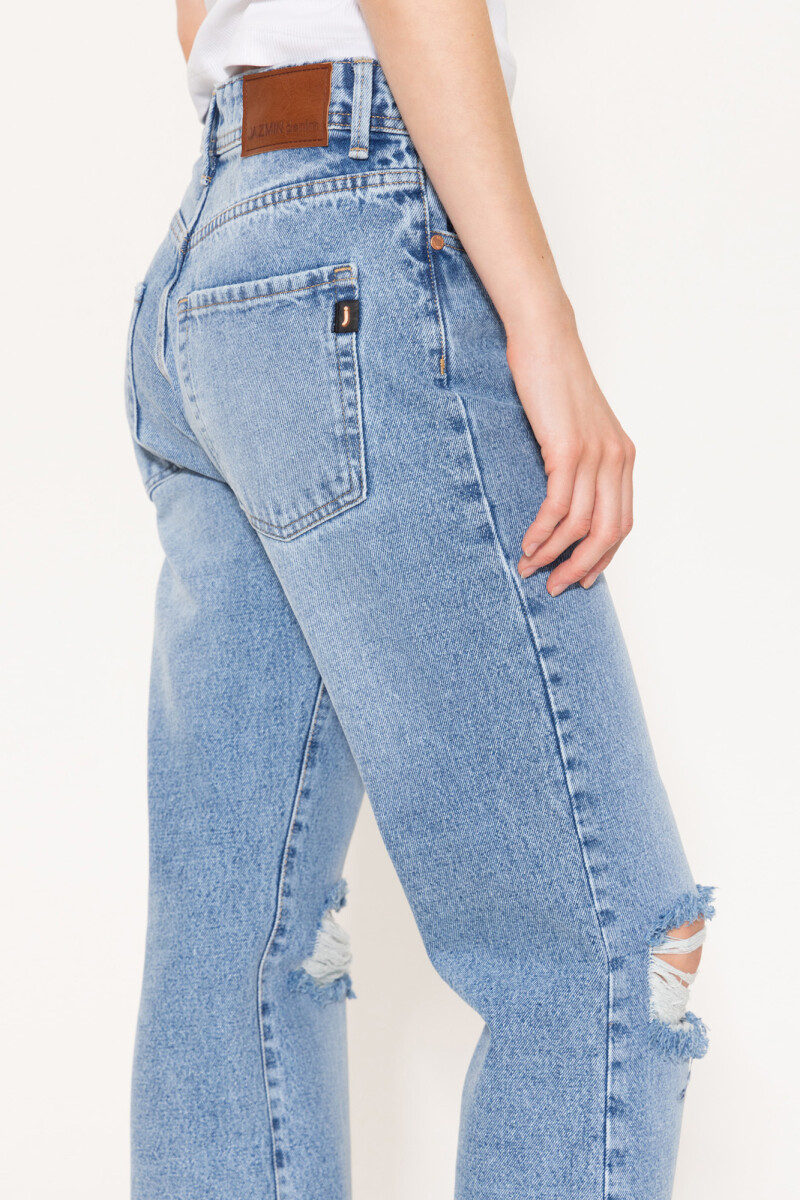 JEANS STRAIGHT CLASSIC BROKEN Celeste