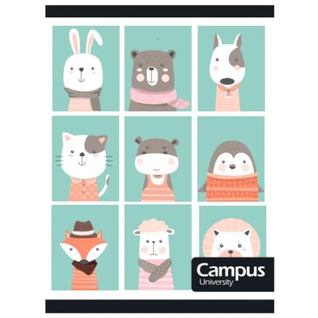 Cuaderno Campus 36 Hojas Rayado Animales