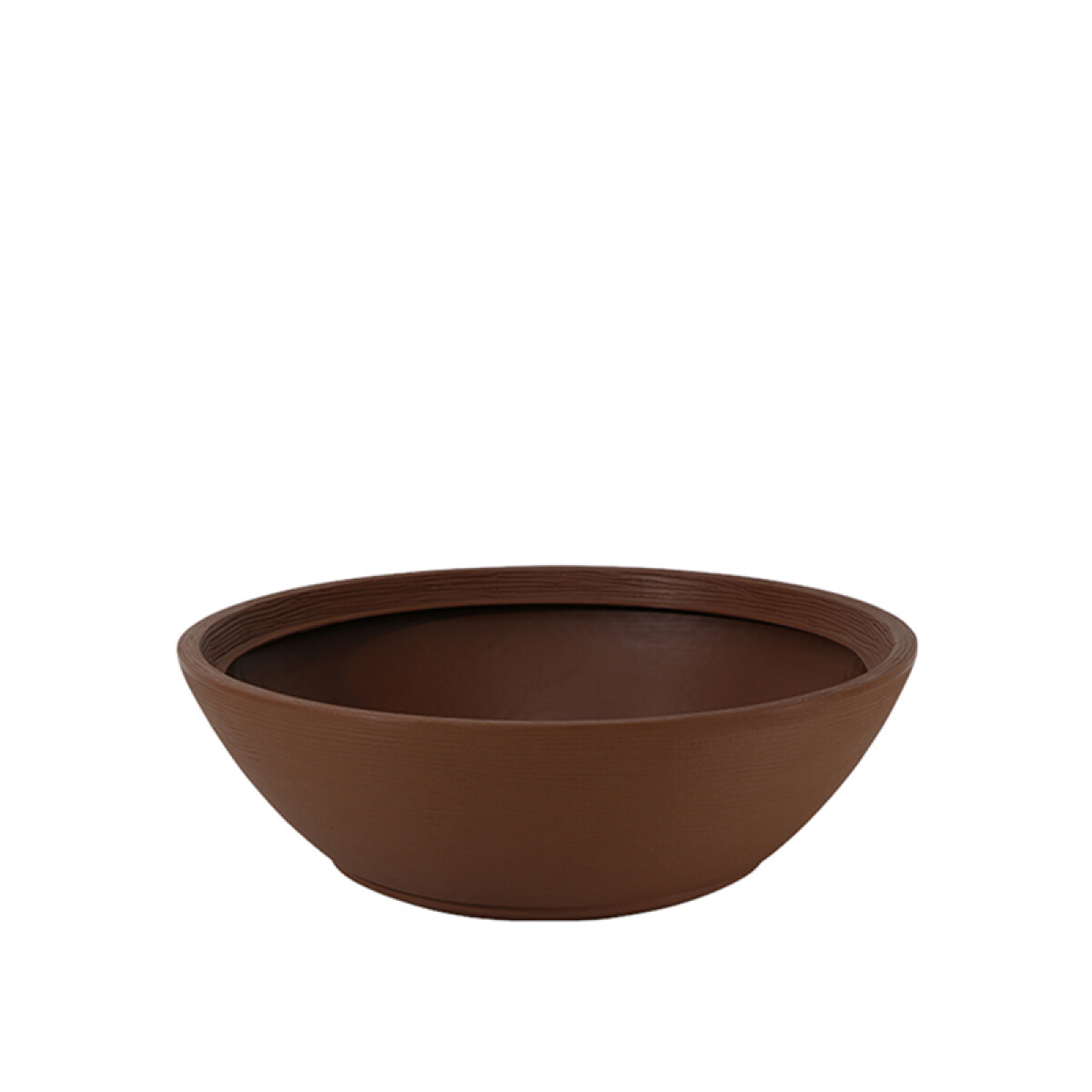 Maceta "INDI" Ø65 x 22cm. marrón con plato -TRAMONTINA - TD0301 