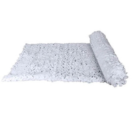 Red Malla Sombra 3x3m Toldo UV Decoración Camuflada Blanco