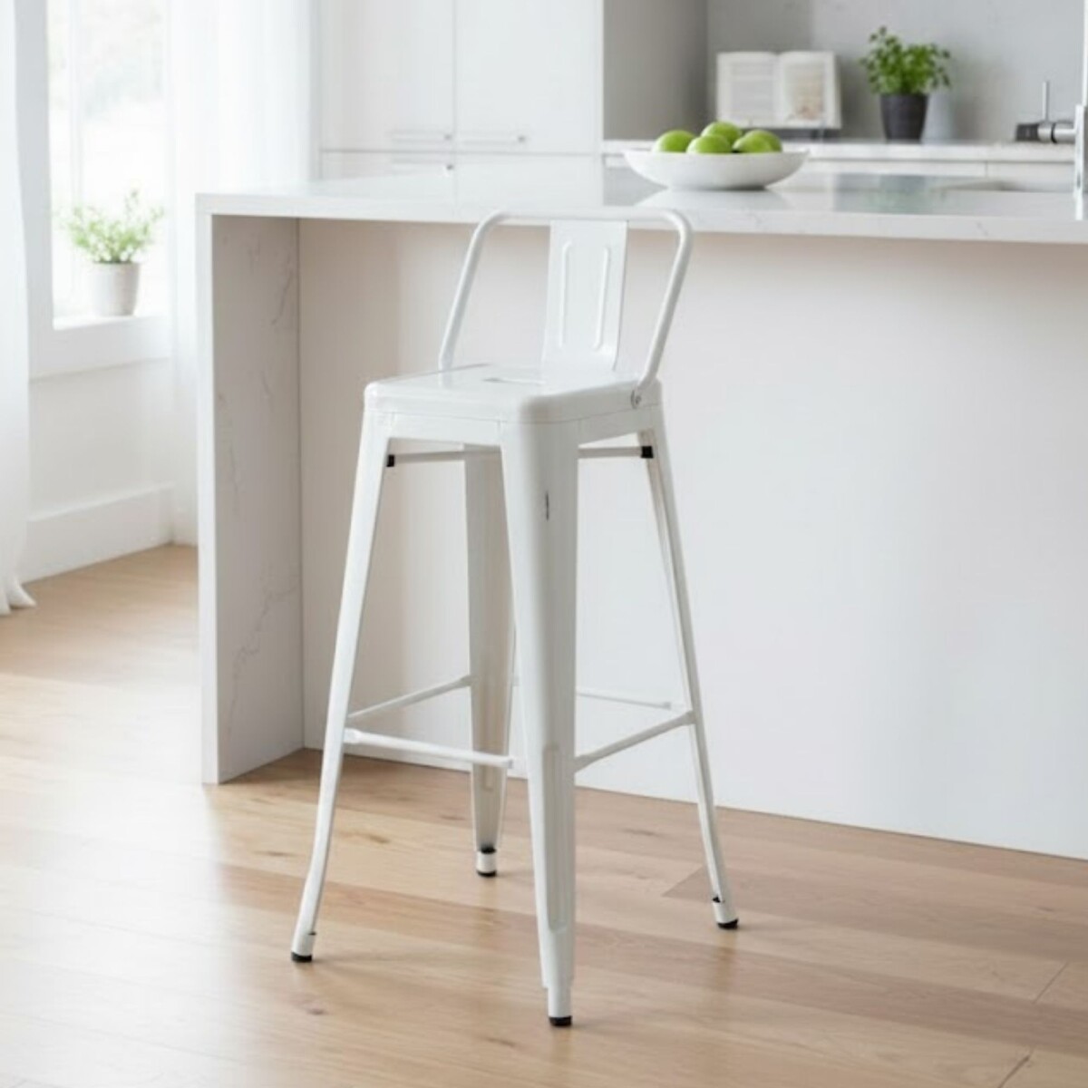 Taburete Tolix - Blanco 