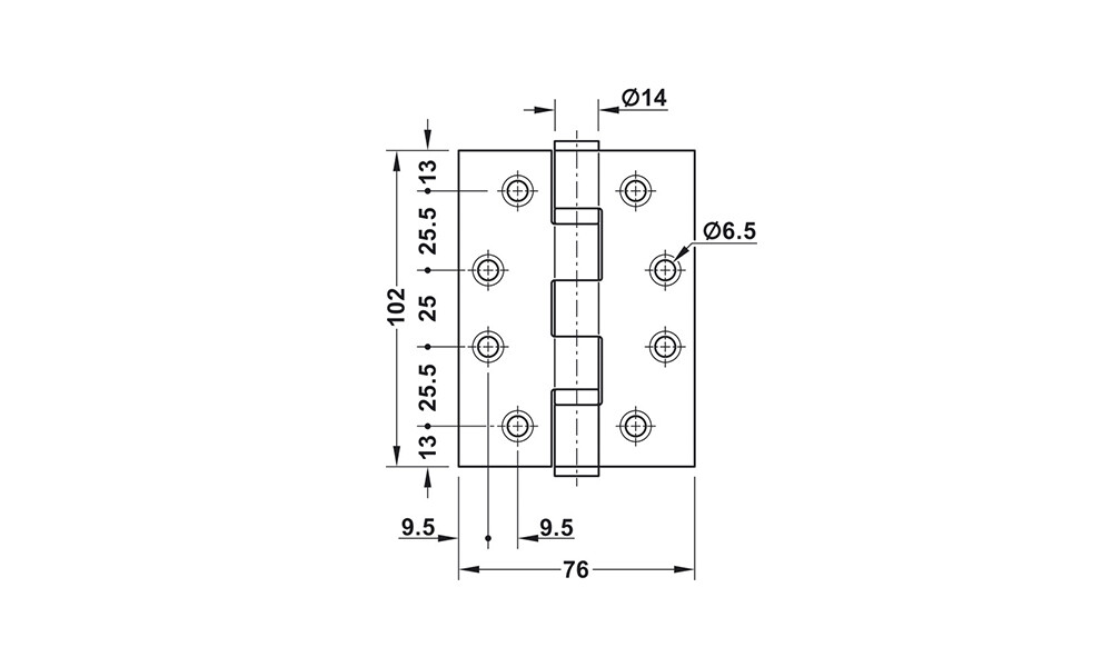 Bisagra para puerta bronce 926.98.048 Bisagra Para Puerta Bronce 926.98.048
