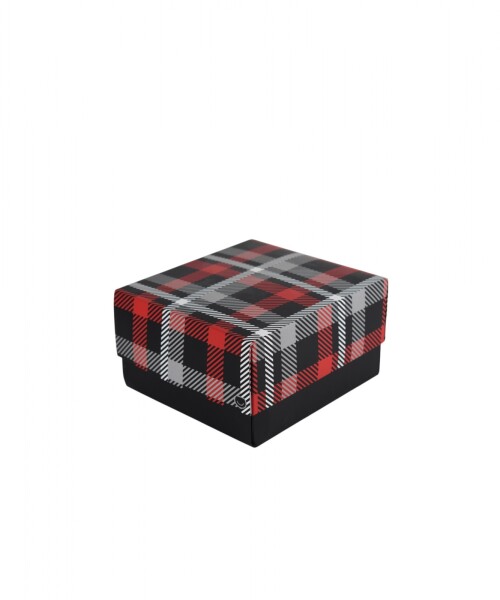 Caja laminada Caja Escocesa - 15x16x9 cm