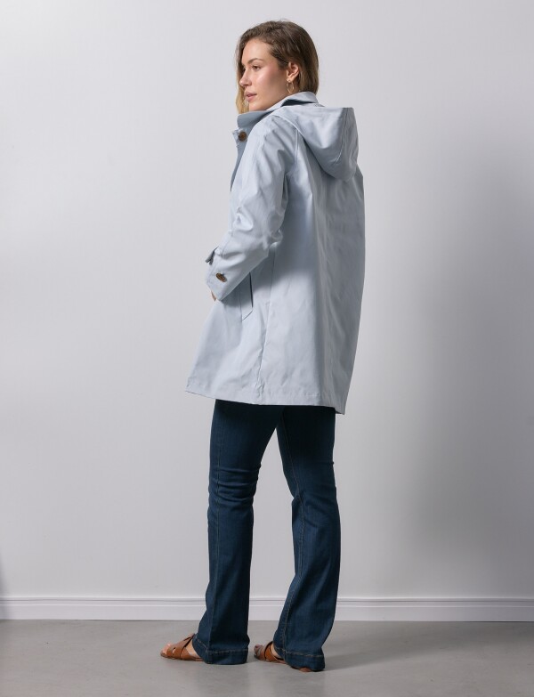Gabardina Impermeable GRIS CLARO