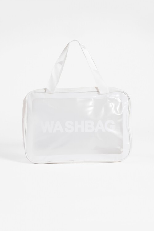 Estuche organizador washbag grande blanco