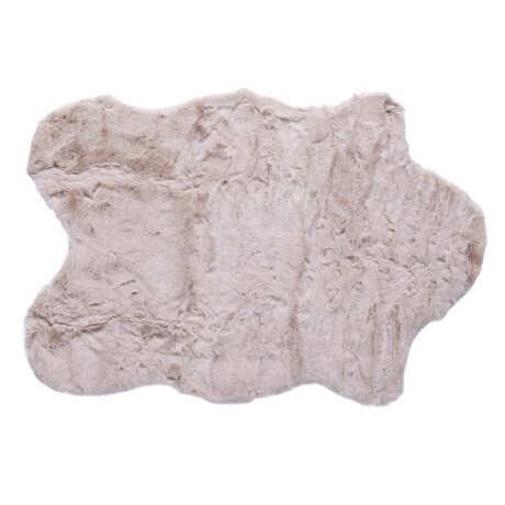 ALFOMBRA POLIESTER NATURAL-BEIGE RABIT SKIN