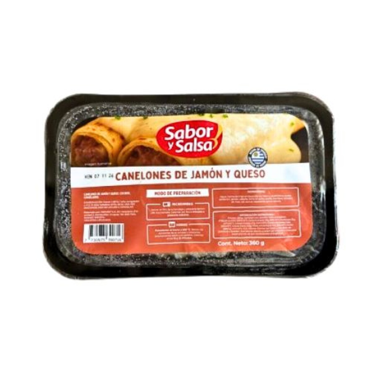 Canelones Sabor & Salsa - 360 g - Jamón y Queso 