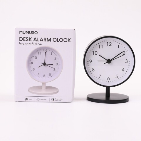 RELOJ DESPERTADOR DE ESCRITORIO DE ESTILO MINIMALISTA (NEGRO) RELOJ DESPERTADOR DE ESCRITORIO DE ESTILO MINIMALISTA (NEGRO)