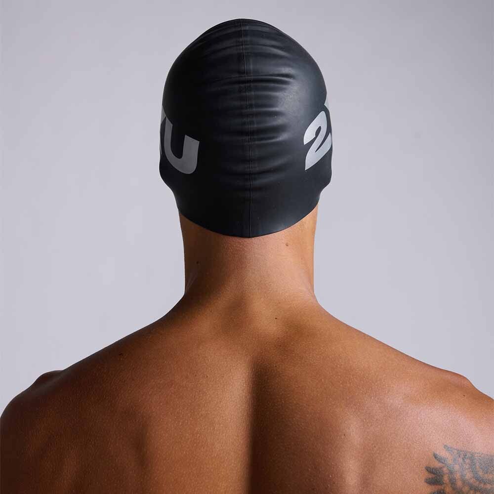 Gorra Natación Silicone Swim Cap Unisex Black/black