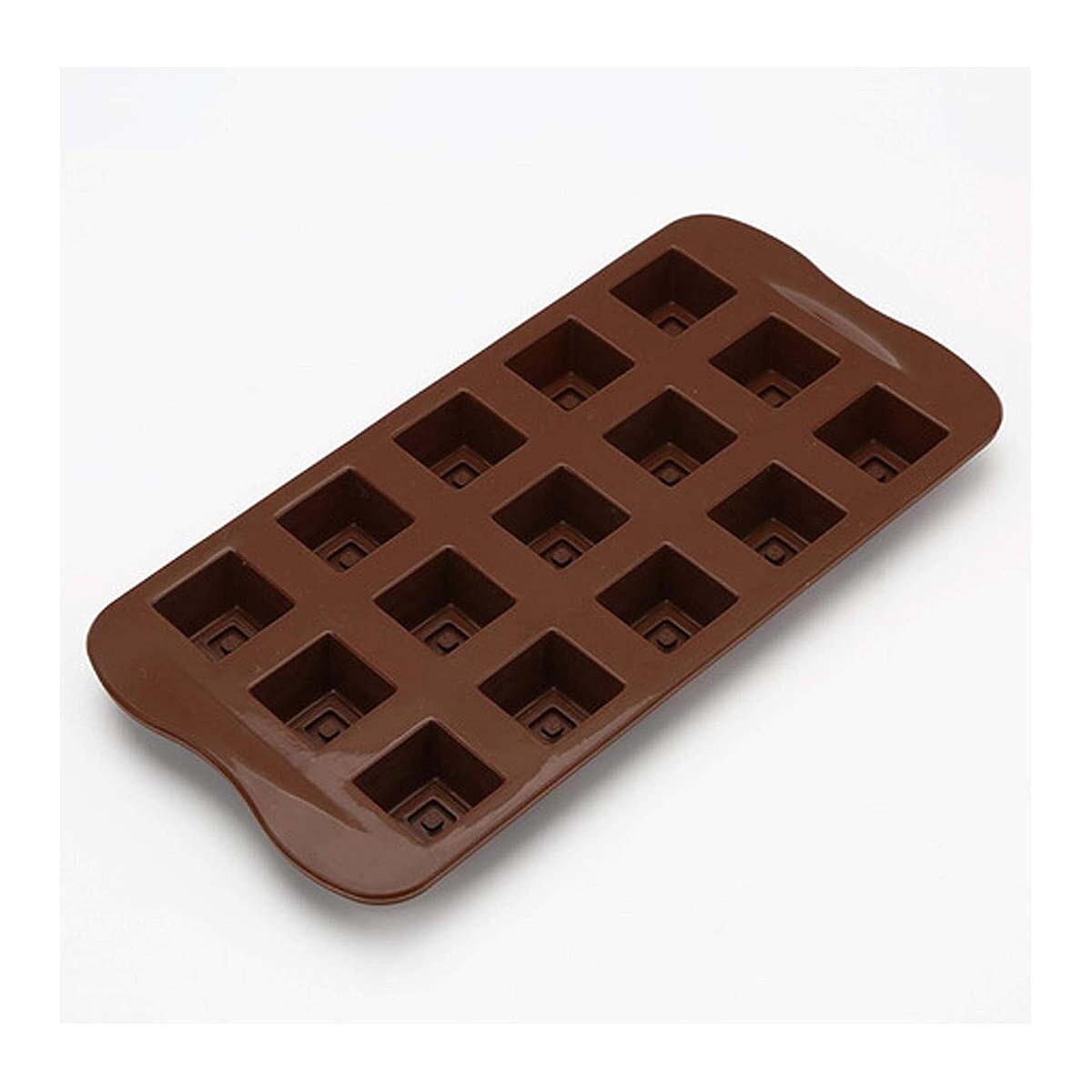 Molde silicona chocolate piramide 21x10.3x2 cms. 