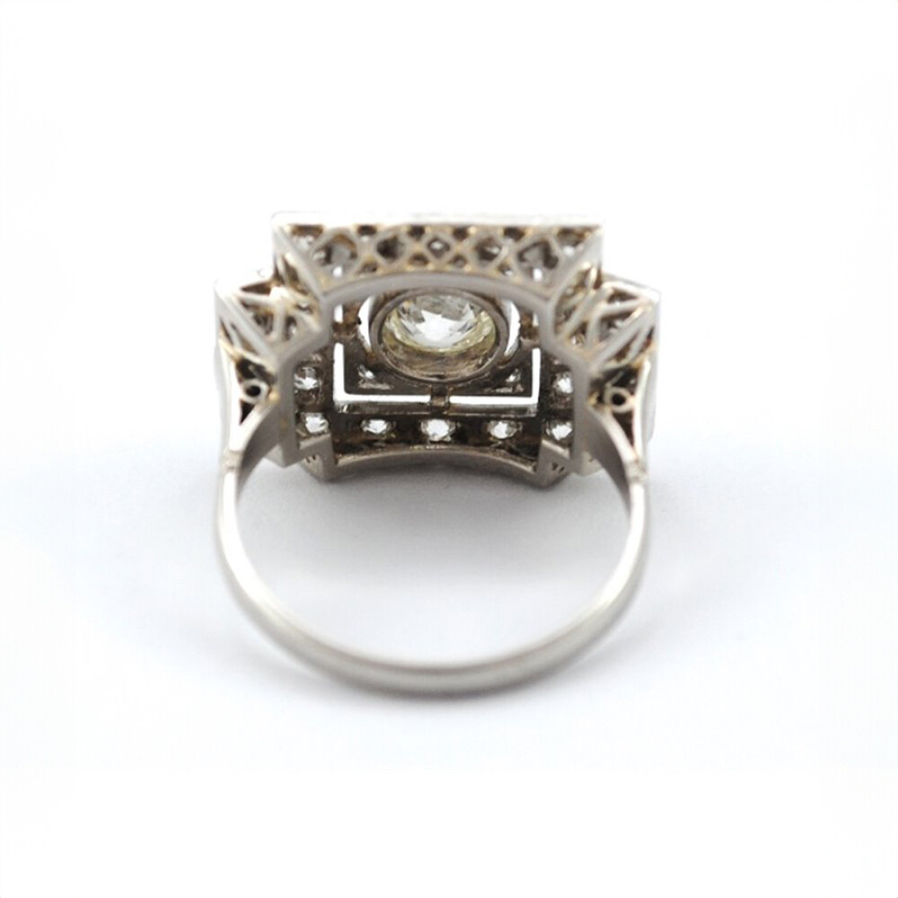 Anillo De Platino Y Brillantes Anillo De Platino Y Brillantes