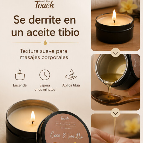 Vela Aromática De Coco y Vainilla Vela Aromática De Coco y Vainilla