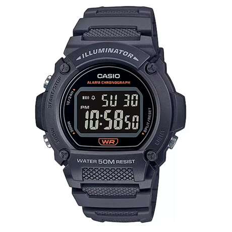 Reloj Casio Resina Deportivo Negro 0