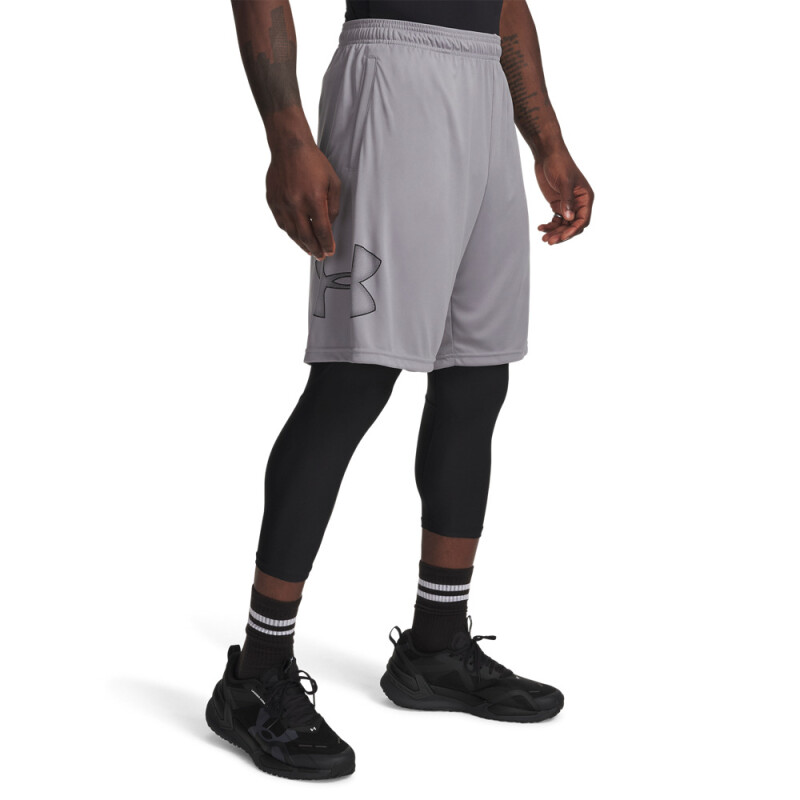 UA TECH GRAPHIC SHORT-RED GRY-035
