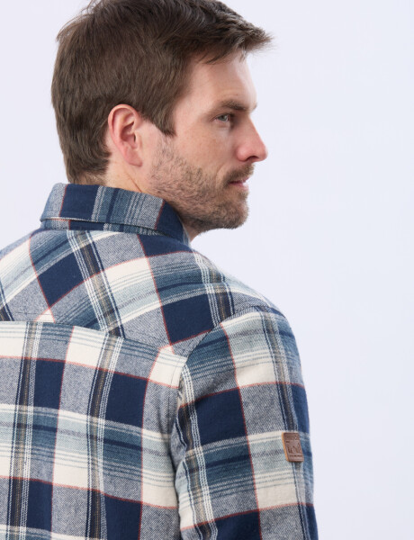 CAMPERA LEÑADORA CON CORDERITO Azulosc