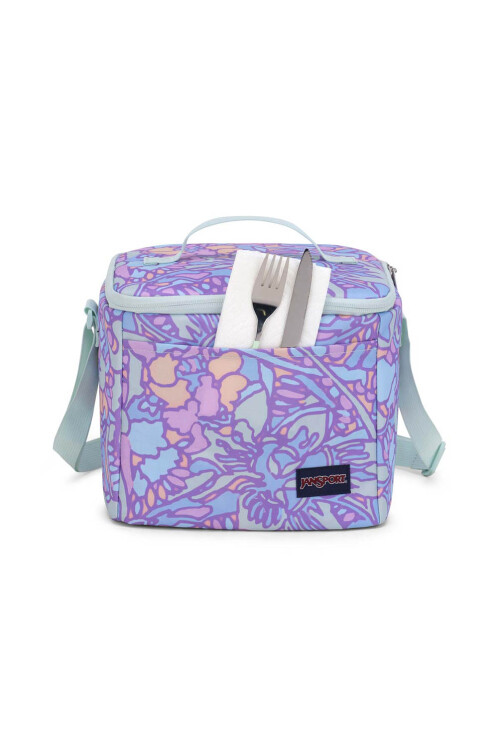 Lonchera Térmica Super Snack Fluid Floral Pastel Lilac