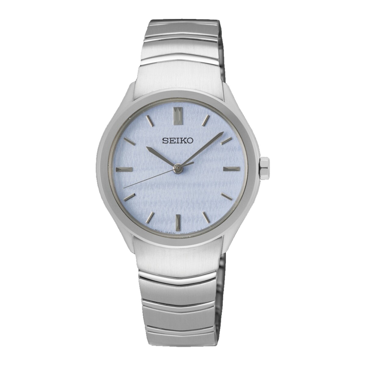 Reloj Seiko SUR549P1 para dama con correa de acero - Plateado 