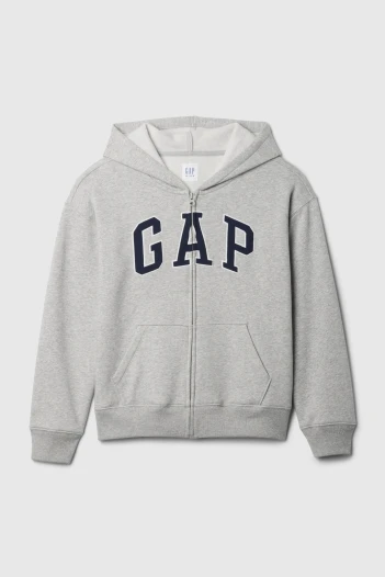 Canguro Con Cierre Logo Gap Niño Light Heather Grey B08